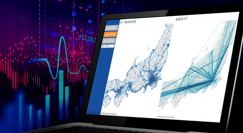 「NAVITIME API」を利用するMaaS事業者向けのWeb分析ツールです