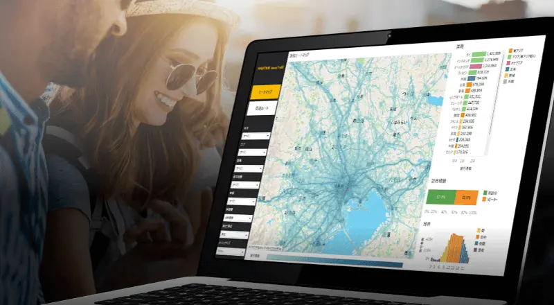 訪日外国人旅行客の移動や滞在実績がわかるWeb分析ツール