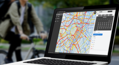 全国の自転車の走行状況がひと目でわかる！